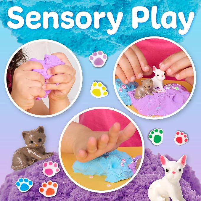 Creativity for Kids Sensory Minis Pets Kit | Cloud Clay Sensory Toy for Kids | Mess-Free, Screen Free Summer Supplies | Travel Activity for Kids (Ages 3+)