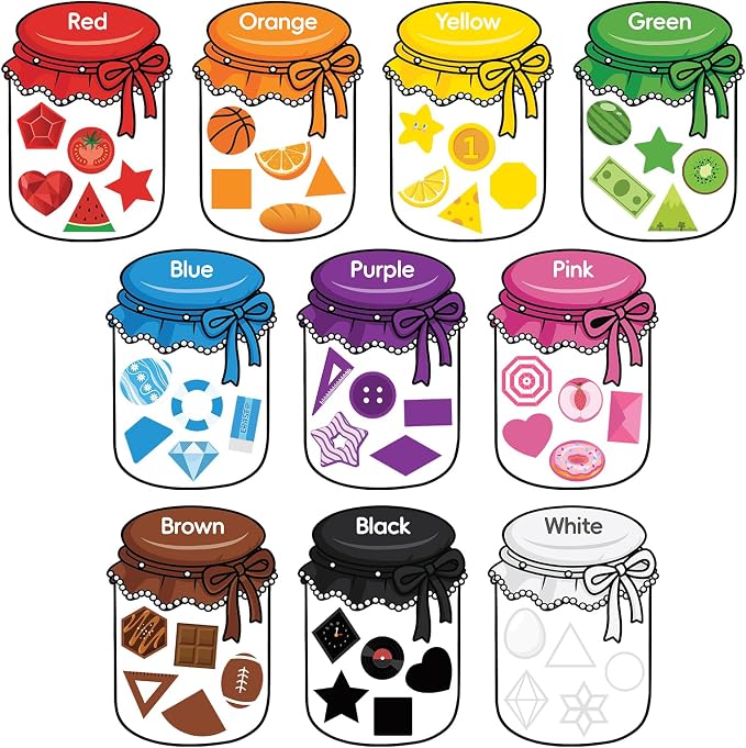 10Pcs Magnetic Color Sorting Cute Shape Fridge Magnets for Kids | 60 Fridge Magnet Soft Magnets for Early Education Color Sorting Fine Motor Skills Boys Girls Gifts