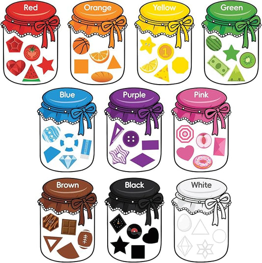 10Pcs Magnetic Color Sorting Cute Shape Fridge Magnets for Kids | 60 Fridge Magnet Soft Magnets for Early Education Color Sorting Fine Motor Skills Boys Girls Gifts