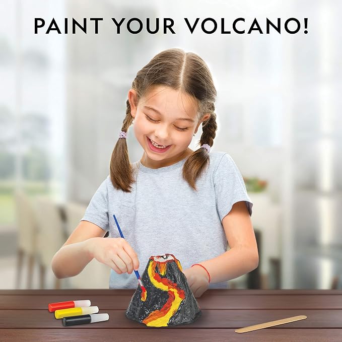 National Geographic Ultimate Volcano Science Kit for Kids Ages 8-12 | 3X More Eruptions, Pop Crystals with Exciting Sounds, Eruption Powder, Hands-On Earth Science, STEM Activity, Birthday Gift