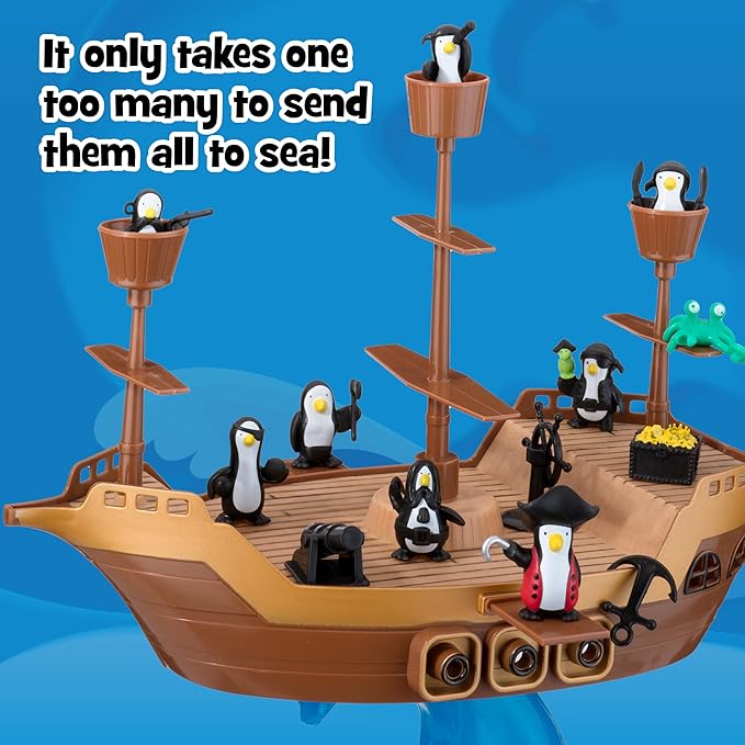 Don’t Rock the Boat Board Games for Family Night, Hand & Eye Coordination | Family Game, Kids Games, Multi-Player, Board Games for Family Night, Preschool Toys, Hand-Eye-Coordination Game