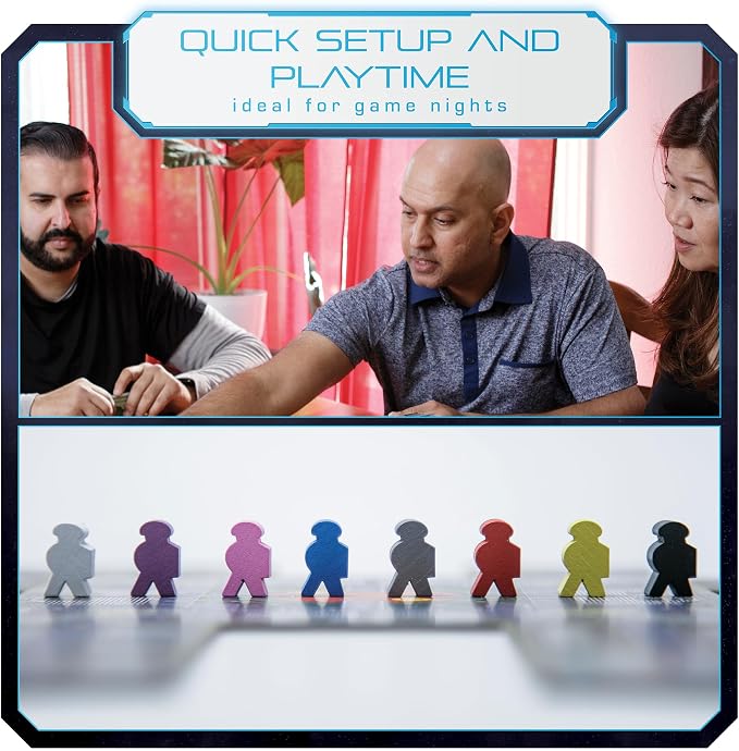 No Escape Board Game - Strategy Board Game for Adults, Family, Party - Unique Strategic Space Sabotage Traitor Maze Game with Tiles - Fun for Kids, Teenagers, Adults, 2 to 8 Players