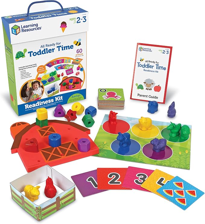 Learning Resources All Ready For Toddler Time Readiness Kit - 22 Pieces, Ages 2+, Back to School, School Preparation Activities, Preschool Games, Classroom Must Haves | 22 Pieces, Ages 2+, Back to School, School Preparation Activities, Preschool Games,...