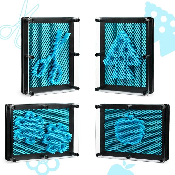 3D Pin Art Sensory Toys for Kids 5-7, Pin Art Board Impression Sensory Toys for Kids with Autism, Autism Gifts for Autistic Children Age 3, 4, 5, 6, 7, 8, 9, 10+ Years Old Boys Girls