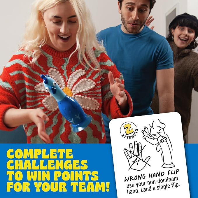 Big Potato Chicken vs Hotdog Action Party Game for Kids and Adults | Flip Your Sling'em, Silly Board Game, Head-to-Head Flipping Duel, Fast & Funny, 2+ Players, Ages 8+, Yard and Outdoor Game