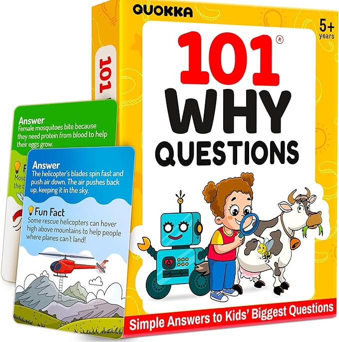 Flash Cards for Kids Ages 5-8 - Learning Card Game for Family