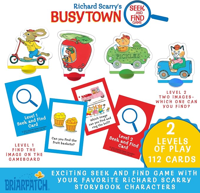 Richard Scarry's Busytown Seek & Find Game, Preschool Learning, Ages 3+
