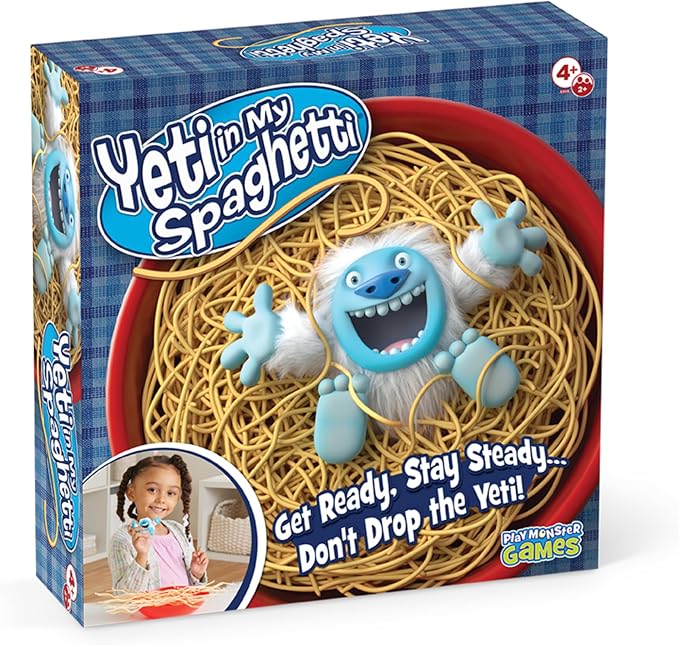 Yeti in My Spaghetti Board Games for Family Night, Multi-Player Game, 4+ | Family Game, Kids Games, Multi-Player, Board Games for Family Night, Preschool Toys, Hand-Eye-Coordination Game