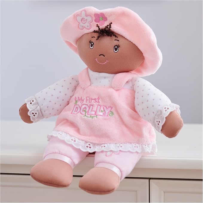 GUND My First Dolly 13-Inch Plush Doll Toddler Toy for Ages 0+ | Baby’s First Friend; Newborn Safe Toy Encourages Tactile Sensory Learning and Self-Soothing During Early Pretend Play