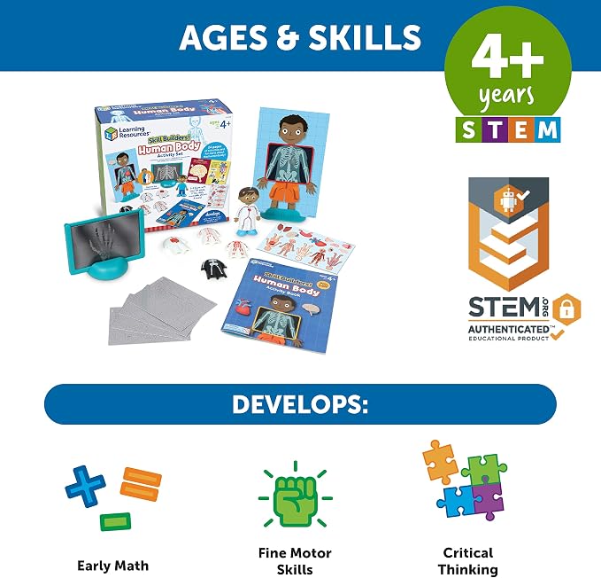 Learning Resources Skill Builders Human Body Activity Set