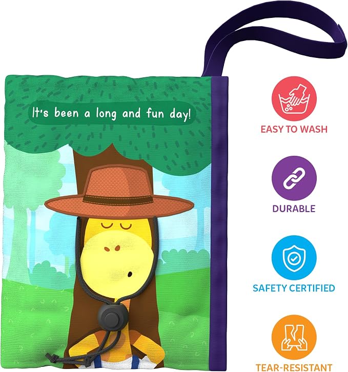 Skillmatics Quiet Book – Sensory Cloth Activity Book for Toddlers | Fine Motor Learning Toys, Gift for Ages 18 Months to 4 Years, Montessori & Travel Toys, Screen-Free Fun