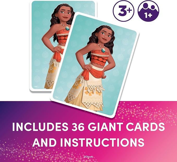 Disney Princess Giant Matching Card Game, Memory Game, Jumbo Playing Cards | Disney Toys, Giant Card Games, Family Game Night, Travel Games, Playing Cards, Screen-Free, Travel Game, Holiday Game