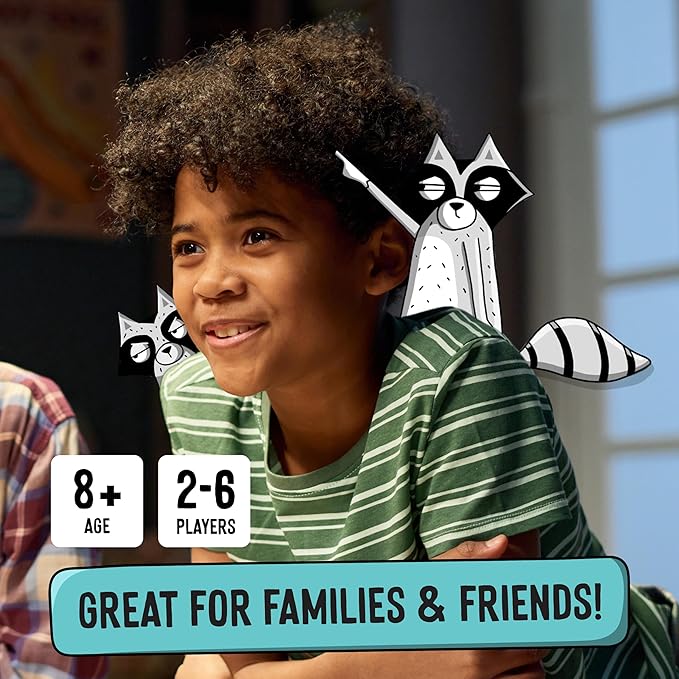 Lying, Cheating Raccoons – The Ultimate Bluffing Dice Game for 2-6 Players, Ages 8+ – Family Fun!