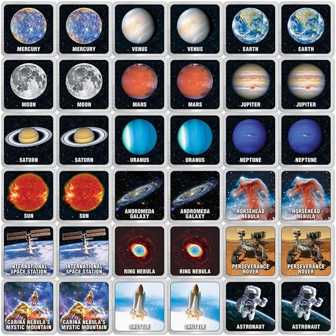 MasterPieces Kids Games - NASA Matching Game - Game for Kids and Family - Laugh and Learn