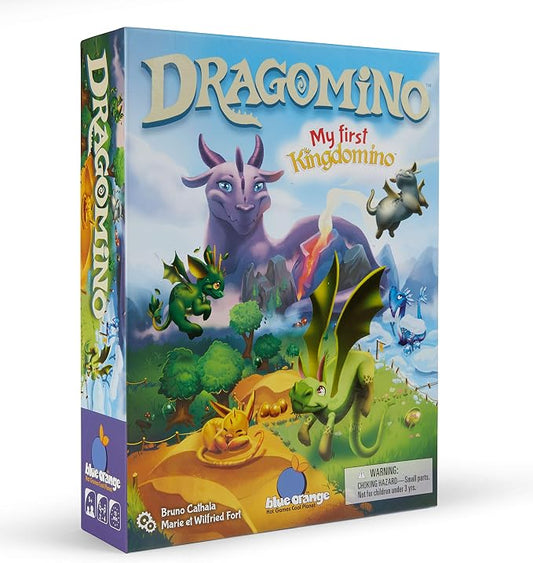 Tabletop Strategy Game, My First Kingdomino, Fun Kids & Adults Family Fantasy Board Game, 2-4 Players, Ages 5+, Dragomino by Blue Orange Games