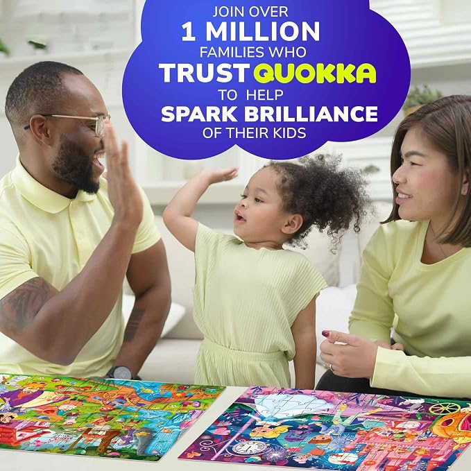 60 Piece Puzzles for Kids Ages 4-6 - 4 Jigsaw Toddler Puzzles Ages 3-5 | Fairy Tale Jigsaw Puzzles for Kids - FSC Certified - Educational Learning Toys - Gift for 5 Year Olds