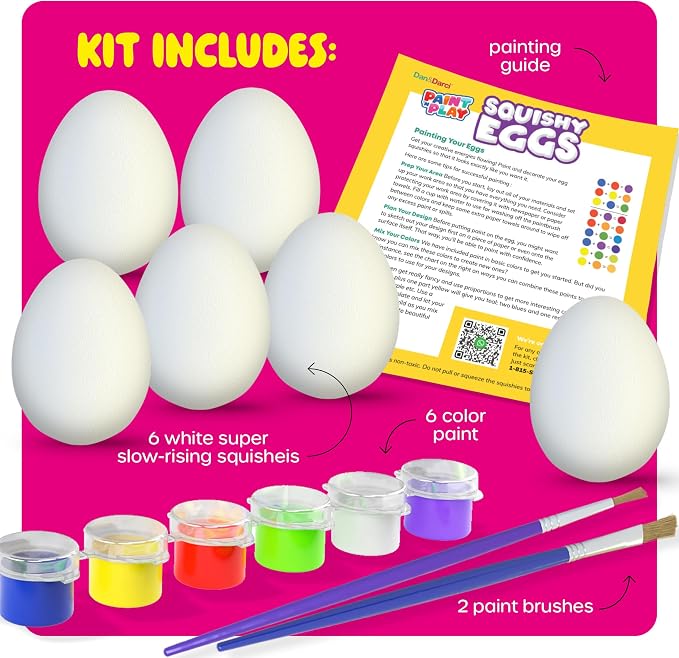 Taba Squishy Making Kit for Kids - Gifts for Girls - Kids Crafts - 6 7 8 9 10 11 12 Year Old Girl Birthday Gift - Squishies Craft Kits - Arts and Crafts for Kid for 8-12 - Toys for Girls (Easter)