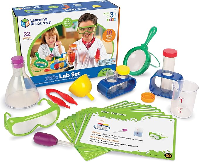 Learning Resources Primary Science Lab Set | Experiments for Kids, Chemistry Toy, Pretend Play, STEM Projects, Classroom Must Haves, Teacher Supplies