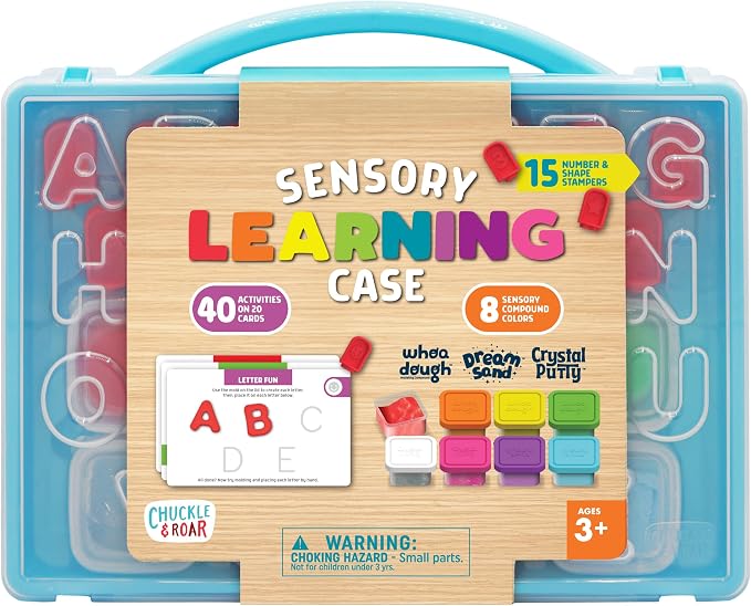 Sensory Learning Case with Air Dry Clay, Dream Sensory Sand and More by Chuckle & Roar