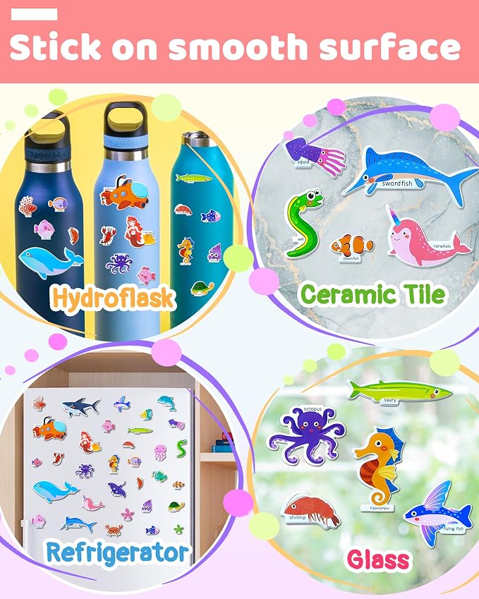 Benresive Reusable Sticker Book for Toddlers, Stickers for Kids, Travel Toy | Toddler Toys, Boys Girls Birthday Gifts, Airplane & Road Trip Essentials Kids, No Mess Waterproof Toddler Crafts Activities