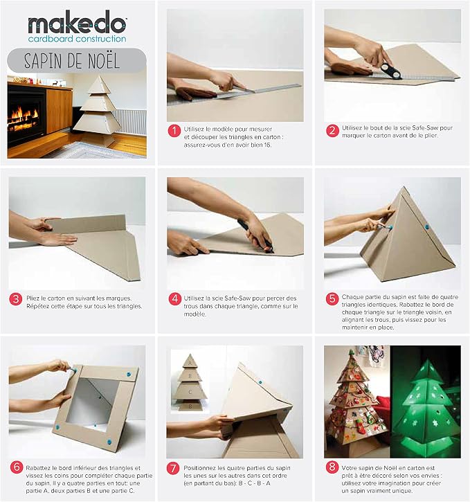 Makedo Starter 036 | Basic Cardboard Construction Starter Pack | STEM and STEAM Educational Toys for Kids | Perfect for at Home Play + Classroom Learning | 36 Piece Mix SCRU & SCRU+ for Kids Age 4+ | STEM + STEAM Educational Toys for Kids, Perfect for ...