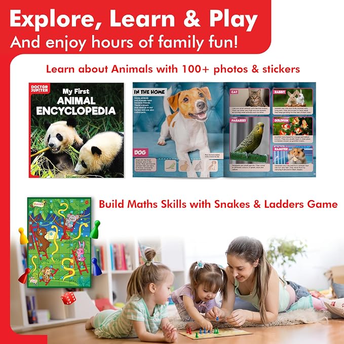 Doctor Jupiter Little Genius Kit for Kids Ages 4+, Educational Learning Toy | Set of Board Books and Science Kit for Kids Ages 3-5, Birthday Gift Ideas, STEM Toys, Preschool Learning Activities