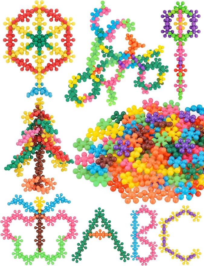 100PCS Building Blocks STEM Construction Toy for Kids 3+, Multi-Color | Solid Plastic Early Learning Creativity STEM Toy, Safe Material, Educational Toy for Kids