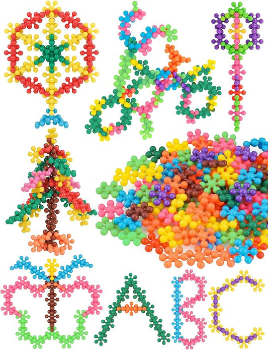 100PCS Building Blocks STEM Construction Toy for Kids 3+, Multi-Color | Solid Plastic Early Learning Creativity STEM Toy, Safe Material, Educational Toy for Kids