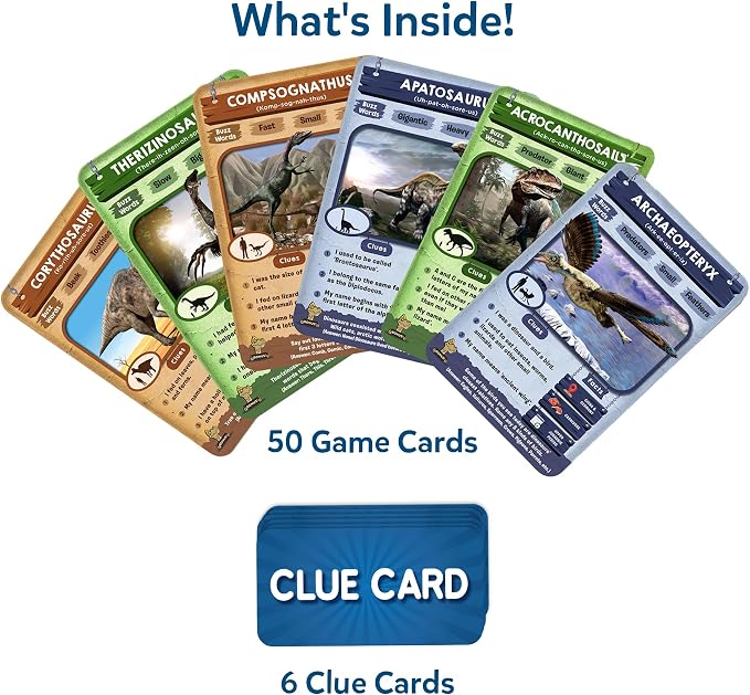 Skillmatics Guess in 10 Dinosaurs – Trivia Game for Kids and Families