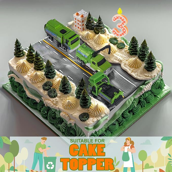 Oriate Mini Trash Truck Toy for Kids 4-7,6PCS Diecast Garbage Truck Toys | Sanitation Alloy Cars Model Set 1:64, Sewage Suction Cleaning Vehicles, Waste Management Trucks, Christmas Birthday Gifts 3+