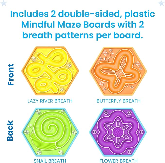 hand2mind Mindful Maze Garden Pack, Tactile Sensory Toys for Toddlers, Calm Down Corner Supplies, Mindfulness for Kids, Occupational Therapy Toys, Quiet Fidgets for Classroom, for Kids