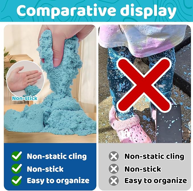 Kaelinda Ocean Sensory Bin for Toddlers 3-4 5-7, Sea Animals Toys for Kids | Sensory Bin Sand Gifts for Toddlers 3-4, Ocean Toys Sensory Sand for Boys Girls Birthday Gifts 3 4 5 6 7 8 Year Old
