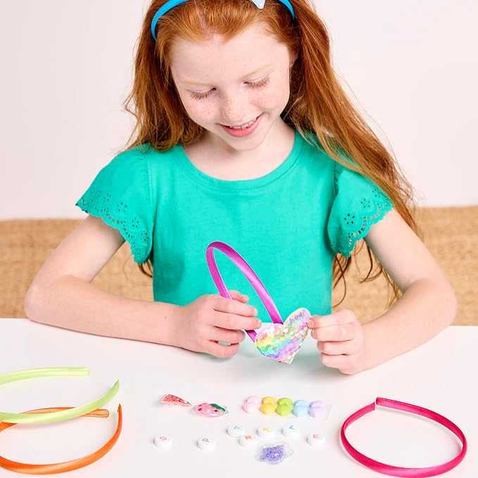 Creativity for Kids Chic Boutique: DIY Headbands Craft Kit - Create 5 Unique Designs for Girls | Summer Activities for Kids (Ages 6+)