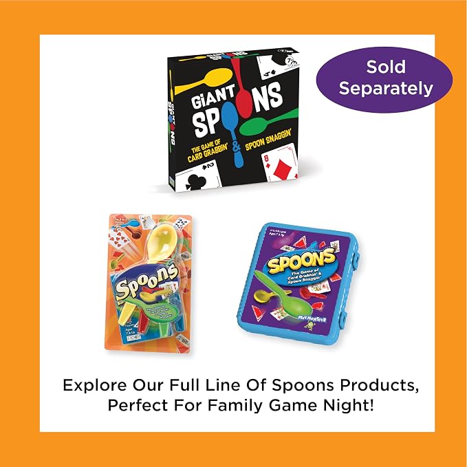 Mini Spoons Playing Card Games for Kids Deck of Cards Fun Family Games | Deck of Cards, Spoons Game, Multi-Player, Spoons Inc, Family Game Night, Travel Game