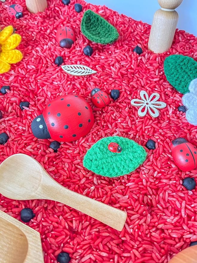 Kids Sensory Bins Montessori Sensory bin, Sensory Toys, Sensory Bins, Sensory Bin for Preschoolers (Ladybug)