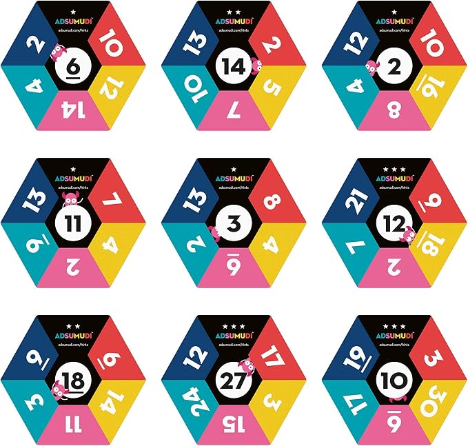 Evermade Adsumudi Math Game - The Monstrously Fun, Smart Game for Kids to Practice Multiplication, Division, Addition and Subtraction - Great for Kids Ages 8-12