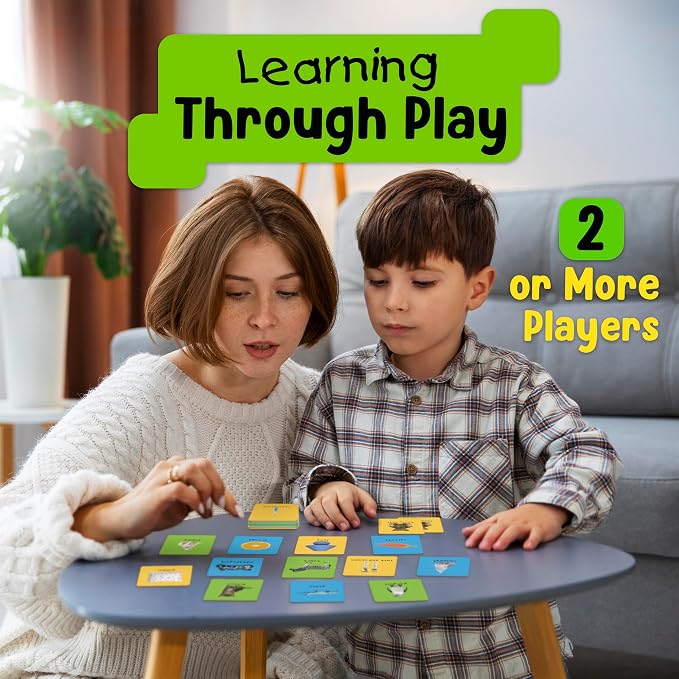 Briarpatch, First 100 Words Matching Card Game, Based On Board Books By Roger Priddy, Preschool Learning for Kids