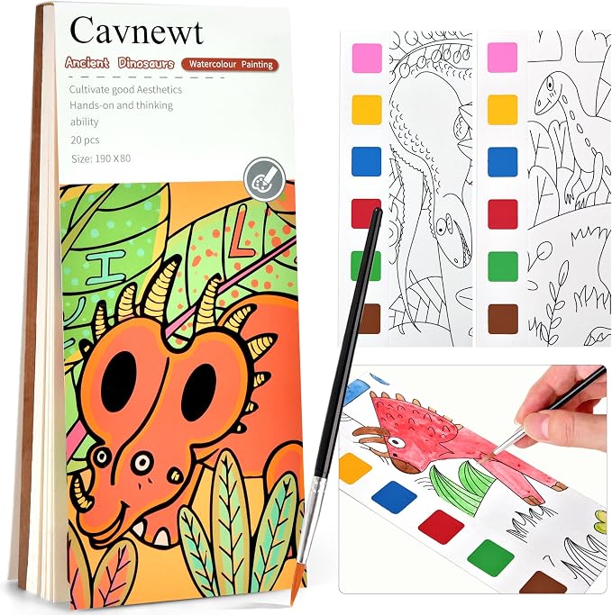 Cavnewt Watercolor Coloring Books for Kids Ages 4-8