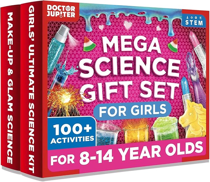 Doctor Jupiter Mega Science Gift Set for Kids Ages 8+ | Science Kits for Kids Ages 8-12, Birthday Gift Ideas for Girls 8, 9, 10, 11, 12 Year Olds, STEM Educational Toys