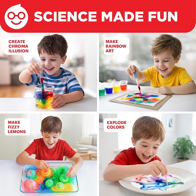 Doctor Jupiter Color Science Experiments Kit for Kids Ages 4+ | Birthday Gift for Boys & Girls Ages 4,5,6,7,8, 10 STEM Experiments, Preschool Learning Toy