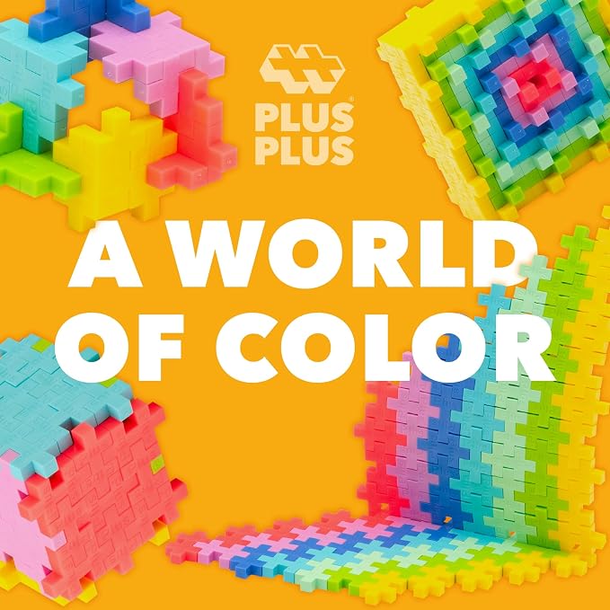 PLUS PLUS 240 Piece Tropical Mix - Mini Waffle Blocks, Classroom Must Haves | STEM Toys, Sensory Bin Fillers, Classroom Must Haves, Gifts for Boys & Girls, Christmas Stocking Stuffers for Kids
