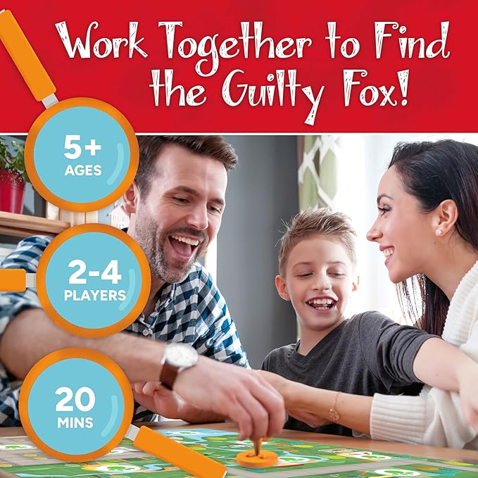 OUTFOXED, A CLASSIC WHO DUNNIT GAME FOR PRESCHOOLERS, 4 players