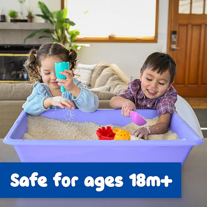 SPARK & WOW Sensory Bin Tinker Tools, 4 Sensory Table Accessories | Small Shovels for Kids, Sandbox Toys for Toddlers