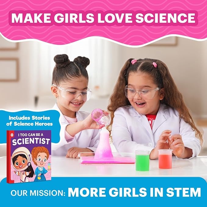 Doctor Jupiter Preschool Science Kit for Girls Ages 3-5, Birthday Gift | Science Kits for Kids Ages 3-5, 100+ Experiments, Birthday Gift Ideas for Girls Ages 3,4, Learning & Educational Toy