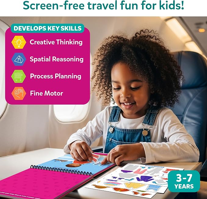 Skillmatics Peelies – Dress Up, Reusable Sticker Book, Toys for Toddlers | 100+ Reusable Stickers, Mess-Free Fun for Preschoolers, Travel Toy, Gifts for Girls & Boys Ages 3, 4, 5, 6, 7