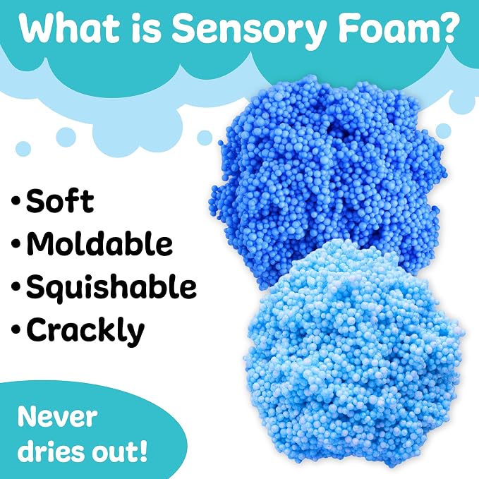 Creativity for Kids Sensory Surprise Ocean Kit | Crunchy Sensory Foam Toy for Kids | Dig, Squish & Discover Hidden Ocean Surprises | Mess-Free, Screen-Free Play (Ages 4+)