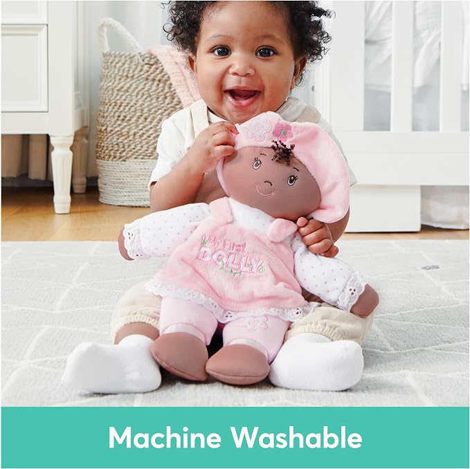 GUND My First Dolly 13-Inch Plush Doll Toddler Toy for Ages 0+ | Baby’s First Friend; Newborn Safe Toy Encourages Tactile Sensory Learning and Self-Soothing During Early Pretend Play