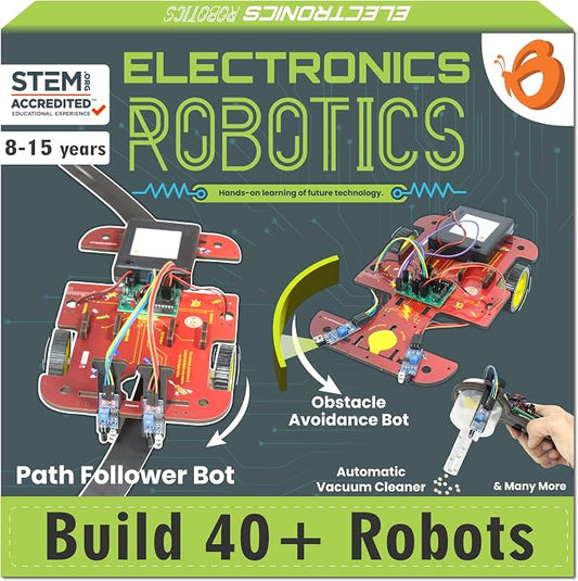 ButterflyEdufields 40in1 STEM Robotics Kits for Kids 8-12 Years | DIY Robots Projects for Kids with Electronics Board & Sensors | Best Educational Homeschooling Gift for 8 10 12 Years | 100+ Parts | 100+ Parts | Engineering Science Kit | Build 40 Robot...