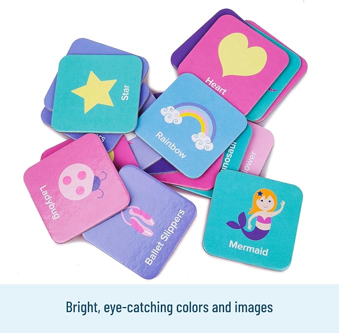 Wildkin Memory Matching Game – 18 Educational Pairs for Toddlers & Preschool - Enchanted