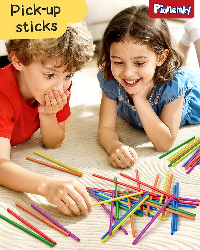 Montessori Wooden Board Game Ages 4-8 Fine Motor Toy | Water-Based Paint, Smooth Finished Edges, Family Night, Color Matching, 12 Balls, Storage bag, Ideal Gift